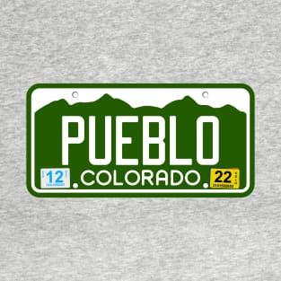 Colorado License Plate Tee - Pueblo, Colorado T-Shirt